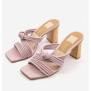 DOLCE VITA Pimma Knotted Strappy Sandals 6.5 Light Purple Square Toe NWOB